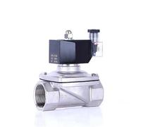Électrovanne normalement fermée en acier inoxydable 1-1/4" IP65 DN32, interrupteur de commande de tuyau, vannes d'eau 12 V, 24 V, 110 V, 220 V(G-240VAC)