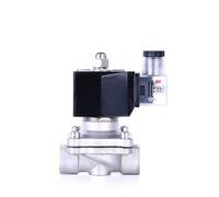 Électrovanne normalement fermée en acier inoxydable 1/2" IP65 DN15, interrupteur de commande tuyau, vannes d'eau 12 V, 24, 110, 220(G-12VDC)