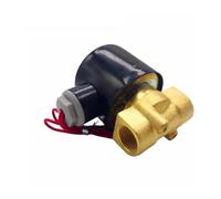 Électrovanne normalement fermée en laiton DN06/08/10/15/20/25 1/4"3/8"1/2"3/4"1" 12V 220V 24v Pneumatique