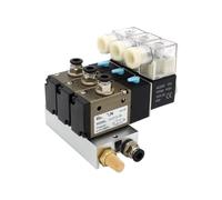 Électrovanne normalement ouverte 3V210-08-NO, bloc de stations avec silencieux, base de montage, collecteur, 3 ports, 12 V CC, 24 V CA, 110 V, 220 V, 1 pièce(Dc24v 12mm Fittings)