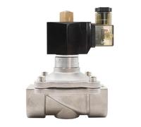 Électrovanne normalement ouverte en acier inoxydable 304, G3/8" à G2", vanne pneumatique(1",DC 12V_V-I-T-O-N)