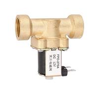 Electrovanne normalement ouverte en laiton à filetage femelle G1/2 pouces, AUCUNE électrovanne, 0,02 à 0,08mpa, électrovanne à sens unique, eau moyenne applicable(DC12V)