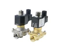 Électrovanne normalement ouverte en laiton/acier inoxydable DN15 DN20 avec joint FKM 1 pièce (DN20, laiton_DC12V)