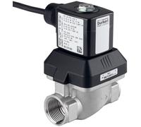 Électrovanne NPT 1/2'' NC Acier Inoxydable FKM 0.5-10bar/7-145psi 24VAC/DC Anti Coup De Bélier ATEX 6213 360252