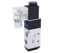 Electrovanne Pneumatique 2 Positions 5 Voies, Aluminium Alloy, IP65, Usage Industriel - Haute Résistance, Économie Énergie, Installation Rapide pour Automation et Machines (DC24V)
