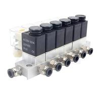 Électrovanne pneumatique 2 voies 12 V 24 V 220 V - Vanne compacte normalement fermée for le contrôle des fluides(DC12V 8 in 8 out)