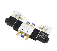 Électrovanne pneumatique 220 V 4V220-08 Air 5 voies 2 positions Bobine 6,35 mm (raccords 8 mm, AC 220 V)
