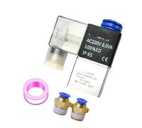 Électrovanne pneumatique 2V025-06 1/8" 2 positions 2 ports 12 V 24 V 110 V 220 V(With 10mm Fittings,DC12V)