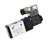 Électrovanne pneumatique 3V210-08 3 voies 2 positions, commande électrique, air, gaz magnétique, DC 12 V, 24 V, AC 220 V, 110 V, bobine 1/4 quot, 1 pièce(3v210-08 With Led,AC 110V)