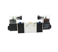 Électrovanne pneumatique 3V220 G1/4, 1 pièce, vanne pneumatique bidirectionnelle à trois positions, simple et double bobine, type(DC12V_1PC)