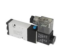 Électrovanne Pneumatique, 4M210 08 1/8in NPT Air Control DC12V Aluminium | Aluminium Action Directe 0.15-0.8Mpa Bobine 4.8W Joint Auto-Lubrifiant Réponse Sensible Équipement Industriel Pneumatique