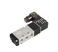 Électrovanne pneumatique 4V110-06, 1/8 pouces, Port à 5 voies, 2 positions, vannes magnétiques électriques for gaz et Air, DC12V 24V 110 V220V, bobine Volt(Only 4v110,DC24V)