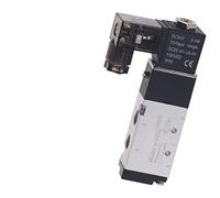 Électrovanne pneumatique 4V110-06, Port 5 voies, compresseur d'air 2 positions 12V 24V 110V 220V, 1 pièce(Wire 8mm Fitting,AC220V)