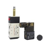 Électrovanne pneumatique 4v210-08, commande directionnelle, vanne magnétique à air, DC 12 V, 24 V, 220 V, 4v210(PC8mm fitting,AC220)