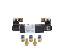 Électrovanne pneumatique 4V230-08C 5 voies 3 positions 6,35 mm DC12 V DC24 V AC 110 V AC 220 V W Connecteur 4 6 8 10 12 mm (connecteur 4 mm, 24 V)