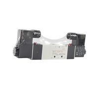 Électrovanne pneumatique 4V230C-08 5 voies 3 positions 1/4" DC12V DC24V AC110V AC220V Raccords Connecteur 4 6 8 10 12 mm(4V230C-08 w PC12,1-1/2")