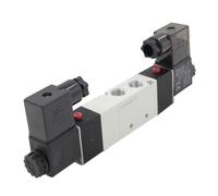Électrovanne pneumatique 4V230C-08 DC24V Vanne à air 5 ports 3 positions PT1/4 Composant pneumatique en alliage d'aluminium