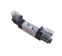 Électrovanne pneumatique 4V320-08/10, double bobine, orifice 1/4" 3/8 BSP, 24 V CC, 5/2 voies, avec voyant LED rouge de type prise(4V320-08,DC12V)