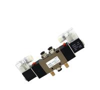 Électrovanne pneumatique 4V320-10 DC 12 V 24 V AC 110 V 220 V 3/8" BSPT 2 positions 5 voies avec connecteur 6 mm, 8 mm, 10 mm, 12 mm (avec raccords de 4 mm, 4V320-10 DC12V)