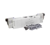 Électrovanne pneumatique 5/3 voies 5V330, vanne de commande électrique C/E/P Center 1/4" 3/8" PT for cylindre et machines(5V330C-10,DC24V)