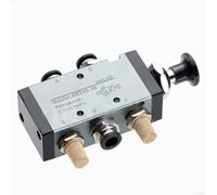 Electrovanne pneumatique 5 voies 2 positions avec commande manuelle et silencieux pour régulation du débit d'air et fluide 4R310