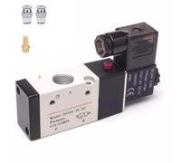 Électrovanne pneumatique 6,35 mm PT 2V025-08 DC12V/DC24V/AC110V/AC220V Direct normalement fermé électrique 2/2 voies 2 positions (2V025-08 PT1/4'' DC24V) (3V310 10 PT3/8'') AC22