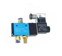 Électrovanne pneumatique à 3 voies, 2 positions, 12 V, 24 V, 220 V, commande électrique, vanne magnétique à gaz, raccord de tuyau 10 mm, 6 mm, 8 mm(8mm,DC 24V)