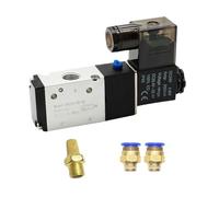 Électrovanne pneumatique à 3 voies, 2 positions, 3V210-08, commande électrique, vanne magnétique à gaz, 12 V CC, 24 V CA, 110 V CA, 220 V, 1 pièce(PC 4mm Fittings,DC12)