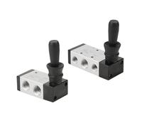 Électrovanne Pneumatique À Commande Manuelle 3H/4H210/310/410-08/10/15, Vanne Mécanique Inversion, Cylindrique(3H410-15)