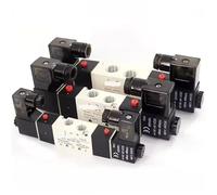 Électrovanne pneumatique à deux positions, cinq voies, 12 V, 24 V, 110 V, 220 V, 4V120-06, 4V220-08, 4V320-10, 4V420-15(4V220-06,DC12V)
