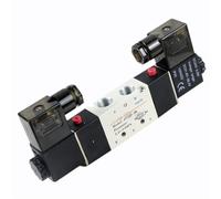 Électrovanne pneumatique à Double bobine 4V220-08, 5 voies, 2 positions, 1/4 ", 1/8", DC12V, DC24V, AC110V, AC220V(AC 220V)