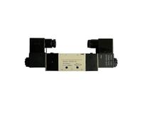 Électrovanne pneumatique Airtac 4V220-08, 5 voies, 2 positions, 1/4 ", en alliage d'aluminium interne E DC12V,DC24V ou AC110V AC220V(AC110V)