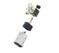 Électrovanne pneumatique avec raccords, contrôle 5 voies et 2 positions, Air gaz magnétique 4V210-08 12V 24V 110V 220V, bobine Volt(4V210-08 SL8-02,AC110)