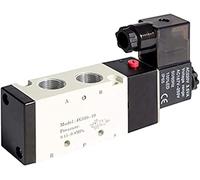 Électrovanne pneumatique DC12V 24V 4V310-10 silencieux 4mm 6mm 8mm 10mm 12mm raccord rapide AC110v 220v utile(4mm Fittings,DC12V)