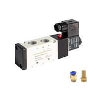 Électrovanne pneumatique de haute qualité 4V310-10 silencieux 4 mm 6 mm 8 mm 10 mm 12 mm raccord rapide AC 110 V 220 V 4V310 10(Without fittings,AC110V)
