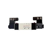 Électrovanne pneumatique Double port de bobine 1/8 1/4 24 VDC 4V230C/4V230E/4V230P-08 Vanne de commande 5/3 voies (4V230E-08,12 V)