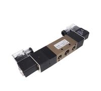 Électrovanne pneumatique double solénoïde 4V330 CEP-10 5 voies 3 positions 3/8" BSPT DC12 V DC24 V AC110 V AC220 V AC380 V(4V330E-10 DC12V,With6mm)