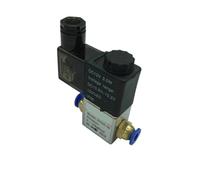 Électrovanne pneumatique électrique 12 V 24 V 220 V 2 positions 2 ports normalement fermés 6 mm 8 mm raccord de tuyau(10mm,AC220V)