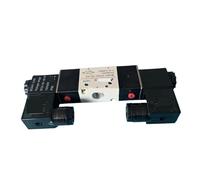 électrovanne pneumatique Électrovanne pneumatique à 3 voies 1/4 ", 24V DC 12V 110V AC 220V 3V120-06, Double bobine 3/2(3V120-06,DC24V NC)