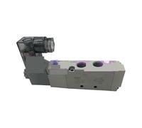 électrovanne pneumatique Électrovanne pneumatique type plomb, double commande électrique MVSD180-4E2, vanne d'inversion de commande électrique DC24V