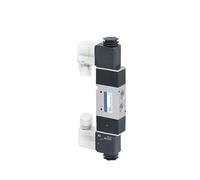 Électrovanne pneumatique série G1/4 3/8 1/2, 1 pièce, 3V310 3V410 3V220, vanne pneumatique à simple et double bobine(3V410 15 G1-2 2-3Way,DC12V)