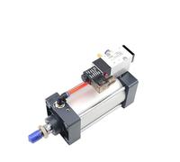 Électrovanne pneumatique Standard, alésage de cylindre intégré, course de 100mm, 25-1000mm, ensemble de cylindres d'air, élimination de la poussière(SCF100x150,AC110V)