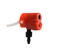 Électrovanne Pompe à air for vélo, gonfleur, clip de buse, adaptateur de tuyau de vélo, convertisseur de valve, pièce de pompage à double tête Vanne(Red)