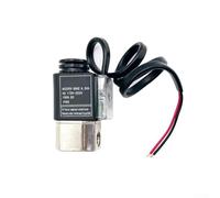 Électrovanne pour compresseur d'huile Gdfnmogo - Valve électromagnétique pour AC 175-253 V, électrovanne en métal robuste pour outils pneumatiques, noir et gris