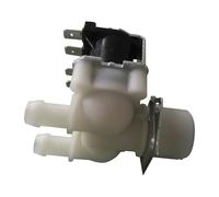 Électrovanne pour machine à laver, vanne d'eau, une entrée, deux sorties, parallèle, double vanne, DC 12 V/24 V, AC 110 V/220 V (AC220 V)
