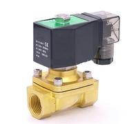 Électrovanne PW-50, type fiche, 220 V CA, 0~10 bar, 2/2 voies, action directe, connexion NC, laiton, G2 BSP, joint FKM, orifice 50 mm(DC 12V)