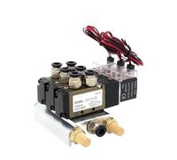 Électrovanne Quadruple 2 Positions 5 Voies 4V110-06, Base En Aluminium, Silencieux, Ensemble De 3, 4, 5 Ou 6 Stations, 24 V CC, 12 V CA, 220 V CA, 110 V(3 Stations)