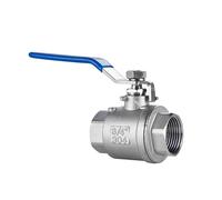 Électrovanne Robinet à boisseau sphérique en acier inoxydable 304, filetage intérieur, passage intégral, interrupteur de distribution d'eau 4/6, filetage BSP Vanne(DN40,201material quality)