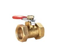 Électrovanne Robinet à boisseau sphérique en laiton, petit modèle, filetage femelle/mâle 1/8", 1/4", 3/8", 1/2", raccord de tuyau en cuivre, adaptateur de coupleur Vanne(DN10,F-F)