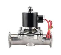 Électrovanne sanitaire en acier inoxydable SUS304 DN20/25/32/40/50 et 1,5" 2" 2,5" Tri Clamp DC24V AC220V(DN25,NON-POLISHED_DC 24V)